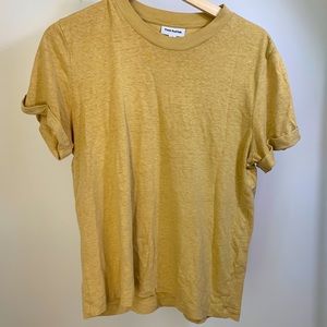 Frank + Oak hemp tee in yellow!